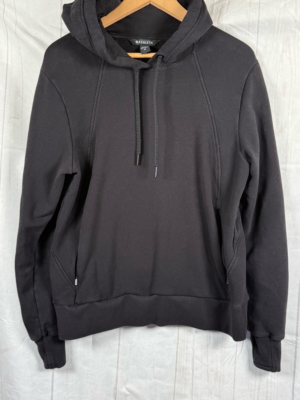 Athleta Womens Hoodie Black Size M